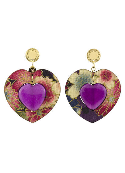 heart-earrings-with-stone-and-purple-silk